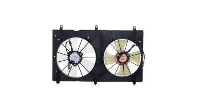 GMV radiator electroventilator Honda Accord Viii (Cl, Cm), 02.2003-2008, Motorizare 2.0 114kw; 2, 4 140kw Benzina, tip climatizare Cu/fara AC, cutie M/A, dimensiune 300/280 mm, tip Valeo, cu 2+2 pini, fara rezistor, suport de plastic, Aftermarket