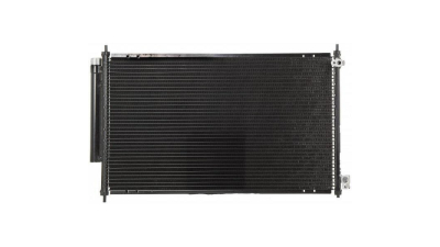 Condensator climatizare Honda Accord, 01.2003-05.2008, motor 2.0, 114 kw; 2.4, 140 kw benzina, cutie manuala/automata, full aluminiu brazat, 690(645)x390(370)x16 mm, cu uscator si filtru integrat; Limousine, Kombi; versiunea europeana