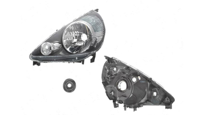 Far Honda Jazz/Fit (Gd), 2005-10.2008, fata, Stanga, LS, H4+W5W+WY21W; electric; fara motoras, DEPO