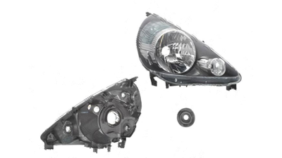 Far Honda Jazz/Fit (Gd), 2005-10.2008, fata, Dreapta, LS, H4+W5W+WY21W; electric; fara motoras, DEPO