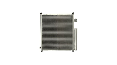 Condensator climatizare Honda Jazz, 03.2002-01.2004, motor 1.2, 57 kw benzina, cutie manuala, full aluminiu brazat, 370(325)x418(395)x16 mm, cu uscator si filtru integrat