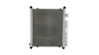 Condensator climatizare Honda Jazz, 03.2002-01.2004, motor 1.2, 57 kw benzina, cutie manuala, full aluminiu brazat, 375(325)x415x16 mm, cu uscator si filtru integrat