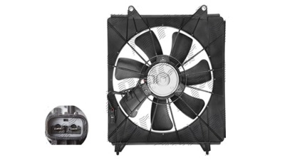 GMV radiator electroventilator Honda Accord, 2008-2016, Type-S, motor 2.4, benzina, cutie manuala/automata, cu AC, 344 mm; 3 pini