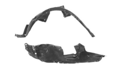 Carenaj roata Honda Jazz (Ge), 10.2008-01.2011, partea Dreapta, Fata, 74101TF0000, 3837FP-1