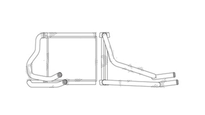 Radiator Incalzire Honda Jazz, 10.2008-12.2014, motor 1.5, benzina, aluminiu brazat/aluminiu, 147x175x26 mm, SRLine