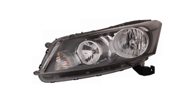 Far HONDA ACCORD (CU2), 03.2008-03.2011, partea stanga, DEPO, tip bec HB3+tip bec HB4+W5W+WY21W; electric; lucas alb, negru; fara motor; halogen, model versiune USA