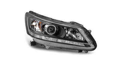 Far HONDA ACCORD (USA), 09.2012-2015 modele cu 4 usi, partea Dreapta, Taiwan, cu 'lumina timp de zi' tip LED; Tip=USA; H11+HB3+W5W+WY28/8W; manual; halogen