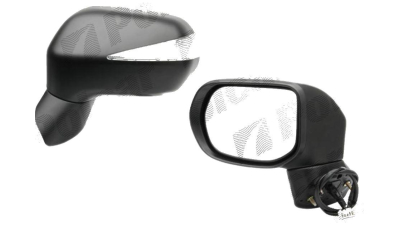 Oglinda exterioara Honda Civic (Fd) Sedan 10.2005-12.2011 partea stanga View Max crom convex grunduita partial reglare electrica fara incalzire, 6 gauri - 5 pini; 