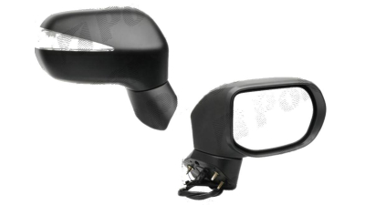 Oglinda exterioara Honda Civic (Fd) Sedan 10.2005-12.2011 partea dreapta View Max crom convex grunduita partial reglare electrica cu incalzire , pliabila cu semnalizare, mufa cu 9 pini