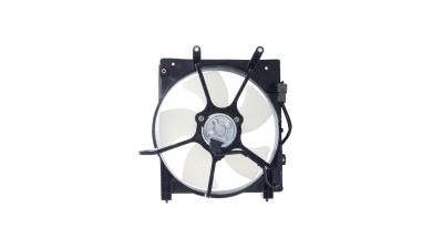 GMV radiator electroventilator Honda City, 2002-2008, Honda Jazz, 2001-2008 Benzina, dimensiune 300mm, fara rezistor, cu 2 pini, Aftermarket