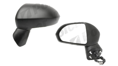 Oglinda exterioara Honda City (Gd) 02.2006-02.2009 partea stanga View Max crom convex grunduita partial reglare electrica fara incalzire