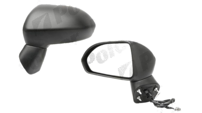 Oglinda exterioara Honda City (Gd) 02.2006-02.2009 partea stanga View Max crom convex grunduita partial reglare electrica fara incalzire , pliabila 3850515M