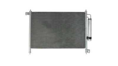 Condensator climatizare Honda FRV, 07.2005-09.2009, motor 2.2 iCTDI, 103 kw diesel, cutie manuala/automata, full aluminiu brazat, 620(580)x390(370)x16 mm, cu uscator filtrat