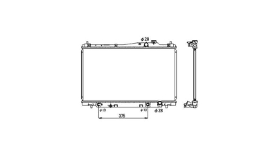 Radiator racire Honda Stream, 05.2001-09.2006, Motorizare 1, 7 93kw Benzina, tip climatizare Cu/fara AC, cutie automata, dimensiune 688x400x16mm, Cu lipire fagure prin brazare, Aftermarket