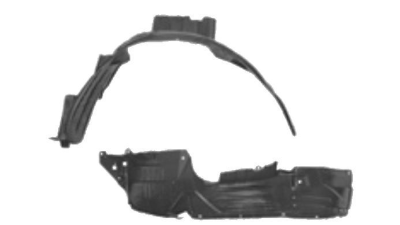 Carenaj roata Honda Hrv (Gh), 03.1999-12.2002, partea Dreapta, Fata, 74101S2H010, 3860FP1T