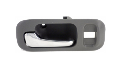 Maner interior deschidere usa Honda CRV 1995-2002, Spate Stanga, Suport gri cu maner cromat, 72664-S10-000-MG