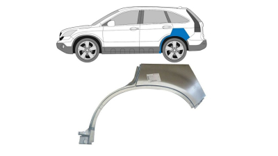Segment reparatie aripa spate Honda Crv (Re), 09.2006-11.2009, partea Stanga, Aftermarket