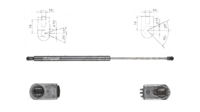 Amortizor capota spate, echilibror haion Honda Civic (FB) HATCHBACK, 01.2012-2015, Stanga = Dreapta, Lungime, Cursa, Forta: 596 mm, 221 mm, 465 N, 74820-TV0-E011-M1, Polcar Polonia, 1 buc.