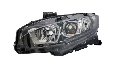 Far Honda Civic, 07.2016-, partea Stanga, cu lumina timp de zi tip LED; H11+HB3+LED; electric; cu motor, TYC
