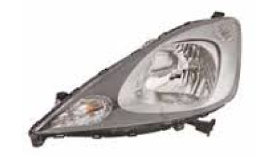 Far Honda Jazz/Fit (Ge), 01.2011-12.2015, Electric,tip bec H4, omologare ECE, fara motoras, 33100-TF0-H51; 33150TF0G51; 33150-TF0-G51; 33150TF0H51; 33150-TF0-H51, Stanga