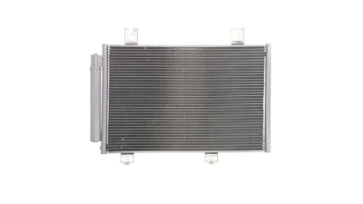 Condensator climatizare Honda Jazz, 03.2015-, motor 1.3, 75 kw; FIT, 03.2015-, motor 1.5, 97 kw benzina, cutie manuala/automata/CVT, full aluminiu brazat, 585 (540)x385 (365)x16 mm, cu uscator si filtru integrat