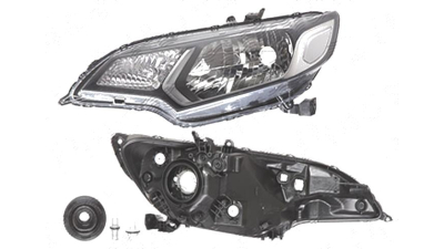 Far Honda Jazz/Fit, 09.2015-, fata, Stanga, H4+W5W+WY21W; electric; fara motoras, DEPO