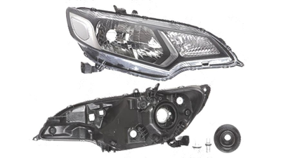 Far Honda Jazz/Fit, 09.2015-, fata, Dreapta, H4+W5W+WY21W; electric; fara motoras, DEPO