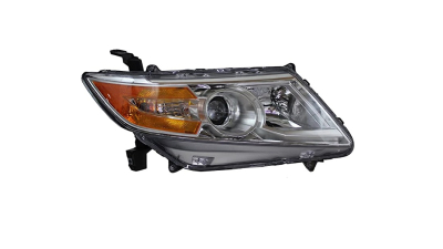 Far HONDA ODYSSEY (RL5), 06.2010-2013, partea Dreapta, TYC, Tip=USA; tip bec H11+HB3+PY27/7W; manual; argintiu; halogen