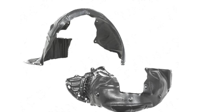 Carenaj aripa interioara, aparatori noroi Honda Odyssey (Rl5), 2014-2017, fata, Dreapta, polipropilena + polietilena