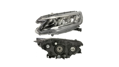 Far HONDA CR-V (RM), 01.2015-10.2018, TYC, fata, partea stanga, cu 'lumina de zi' tip LED;tip bec H11+HB3+WY21W; electric; cu motor;