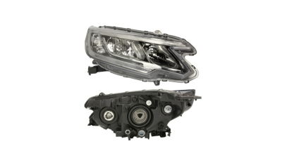 Far HONDA CR-V (RM), 01.2015-10.2018, TYC, fata, partea dreapta, cu 'lumina de zi' tip LED;tip bec H11+HB3+WY21W; electric; cu motor;