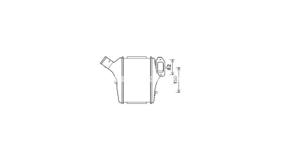 Intercooler Honda CR-V, 02.2015-2018, motor 1.6 i-DTEC 118kw, diesel, cu/fara AC, aluminiu brazat/plastic, 175x268x64 mm, J.Deus, rezervor infeRior aluminiu 