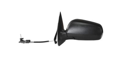 Oglinda exterioara Skoda Fabia 2000-2007 (reglare manuala ) partea stanga capac negru, sticla cromata asferica, 