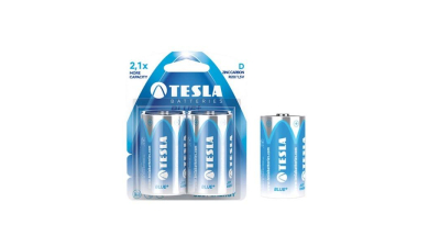 Baterie R20 / D, 1,5V, Capacity 5.0Ah, Tesla Blue + Zinc Carbon, 2 buc