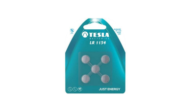 Baterie LR1154 Alkaline (LR442) 1.5V 125mAh,  Tesla, Set 5 bucati