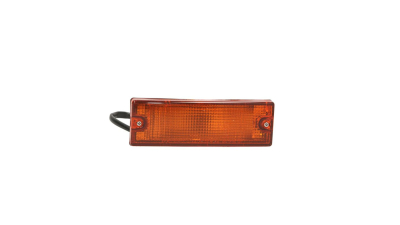 Lampa semnalizare fata Isuzu PICKUP, 01.1987-12.1997, Opel Campo 08.1991-12.2001, partea Stanga, in bara, portocaliu, cu suport becuri, Depo
