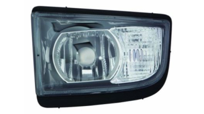 Proiector ceata Isuzu D-MAX (RT-50), 2012-2015, partea Stanga, tip bec H3+P13W, cu lumini de zi, Depo