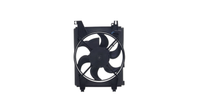 GMV radiator electroventilator Hyundai Accent (Lc), 2000-2006, Motorizare 1, 3 I 12v 55/63kw; 1, 5 Crdi 60kw; 1, 5 I 12v 66kw; 1, 5 I 16v 75kw; 1, 6 I 16v 77kw Diesel/Benzina, tip climatizare cu AC, cutie Manuala, dimensiune 100W/310mm, plastic, HCC(HALLA
