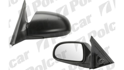 Oglinda exterioara Hyundai Accent (Lc) Sedan/Hatchback 01.2001-12.2003 partea stanga View Max crom convex texture reglare manuala prin cablu fara incalzire