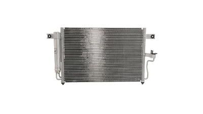 Condensator climatizare Hyundai Accent, 01.2000-02.2003, motor 1.5, 66 kw/73kw benzina, cutie automata, full aluminiu brazat, 610(570)x355x18 mm, cu uscator filtrat