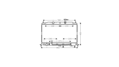 Radiator racire Hyundai Accent (Mc), 10.2005-2010, Motorizare 1, 4 71kw; 1, 6 82kw Benzina, tip climatizare Cu/fara AC, cutie automata, dimensiune 650x370x16mm, Cu lipire fagure prin brazare, Aftermarket