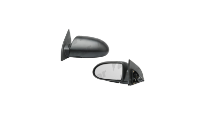 Oglinda exterioara Hyundai Accent (Mc) 09.2006-01.2010 partea stanga BestAutoVest crom convex carcasa neagra reglare manuala prin cablu fara incalzire