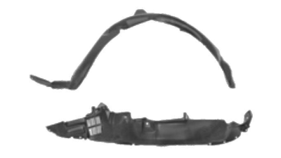 Carenaj roata Hyundai Accent (Mc), 09.2006-01.2010, partea Stanga, Fata, 868111, 4009FL1T polipropilena