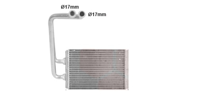 Radiator Incalzire Hyundai Elantra, 06.2000-12.2006, motor 1.5 CRDI, 2.0 CRDI, diesel, 1.5, 1, 6; 1, 8; 2, 0 benzina, cu tevi, aluminiu brazat/aluminiu, 195x170x16 mm, Doowon 