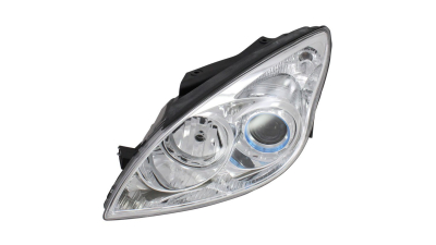 Far Hyundai I30 (Fd) 03.2007-03.2012, Stanga, tip bec H1+H7, reglare electrica, ECE, fara motoras, culoare argintiu, Depo, 92101-2L020, 92101-2L120