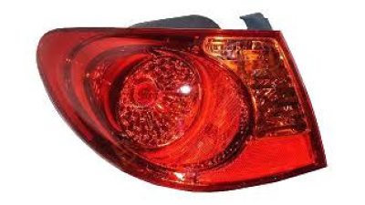 Stop spate lampa Hyundai Elantra (Hd), 10.06-08.10, spate, omologare ECE , fara suport bec, exterior, semnalizare portocalie, 92401-2H000; 92401-2H010, Stanga