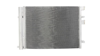 Condensator climatizare Hyundai I20, 09.2008-12.2015, motor 1.4 CRDI, 66 kw diesel, cutie manuala, full aluminiu brazat, 510(465)x367x17 mm, cu uscator si filtru integrat