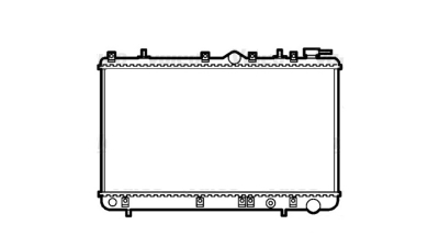 Radiator racire Hyundai PONY/EXCEL, 09.1989-09.1994, motor 1.3, 49 kw; 1.5, 53/61 kw, benzina, cutie manuala, cu/fara AC, 578x335x26 mm, aluminiu brazat/plastic, 