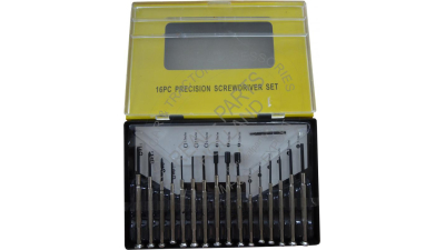 Set surubelnite precizie 16 bucati , bituri drepte, Imbus, Tubulara si Philips 