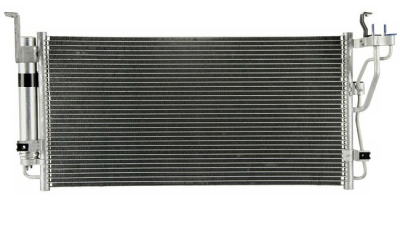 Condensator climatizare Kia Magentis, 06.2004-09.2005, motor 2.0, 100 kw; 2.5 V6, 124 kw benzina, cutie manuala/automata, full aluminiu brazat, 700(644)x337x16 mm, cu uscator si filtru integrat